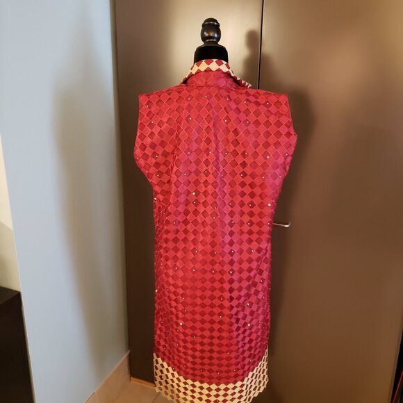 Sleeveless Ankara Kimono Jacket - fits small/medium - Picture 3 of 6